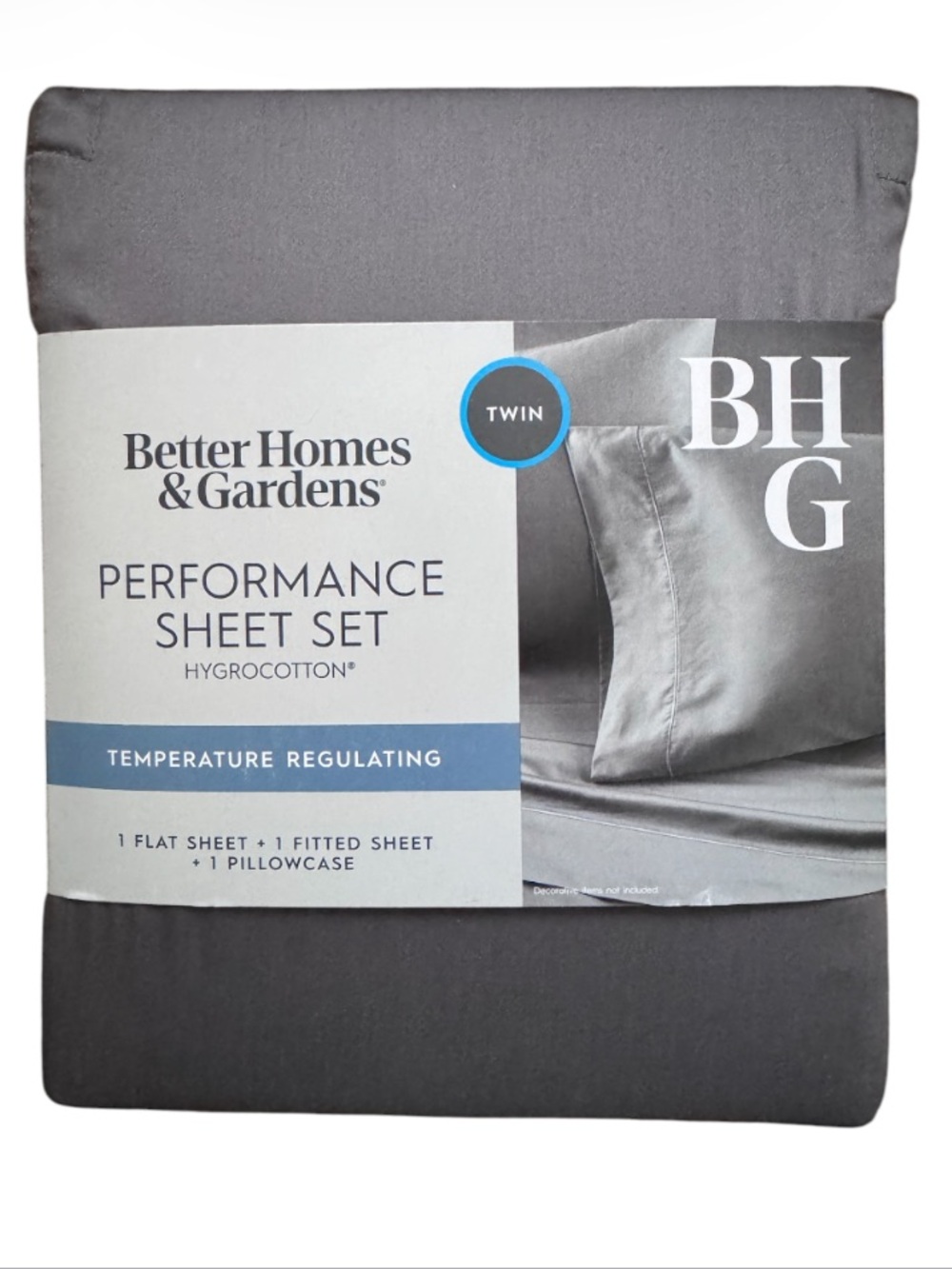 Better Homes And Gardens Gray Twin Performance Sheet Set
